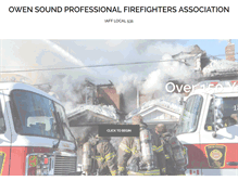 Tablet Screenshot of owensoundfirefighters.com